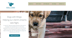 Desktop Screenshot of dogswithwings.ca